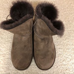 Chocolate Brown Short Button Uggs
